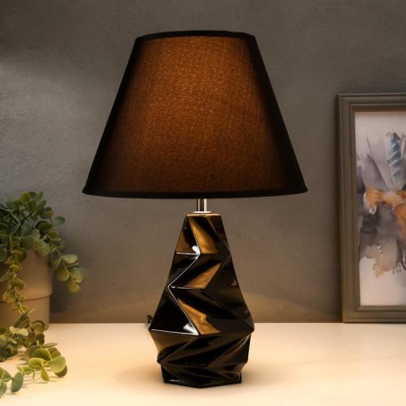 HELP lamp 16028/1BK E14 40W Black marble 24.5x24.5x37 cm Risalux-1