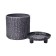 Round pot for flowers, 2l charcoal 15.5x14x14cm