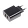Network charger Maxvi CHL-242, 2 USB, 2.4 A, close protection, black