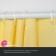 Curtain for the bathroom IDDIS P06PE18I11, PE, 200x180 cm, yellow