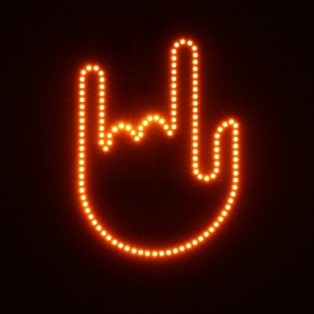 LED plate on glass, 12V, 3 images, red color, remote control, wire 15 cm-6