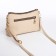 Cross-Bodi Bag on a zipper, beige color