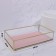 Organizer for storage "Pink Ripples", glass, 1 section, 24 × 14 × 5 cm, transparent/copper/pink color