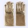 Carnival accessory- gloves, color gold, artificial leather
