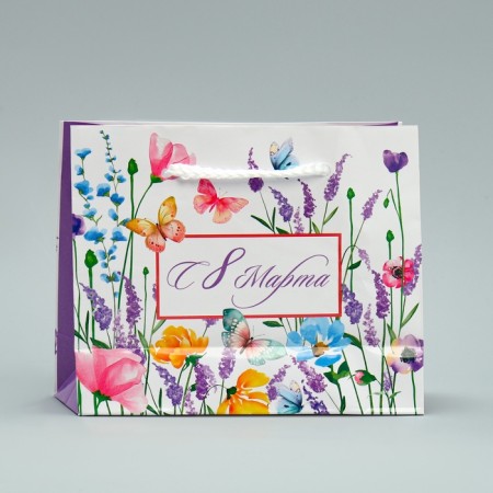 Gift Package Laminated, Packaging, “From March 8”, S 15 x 12 x 5.5 cm-4