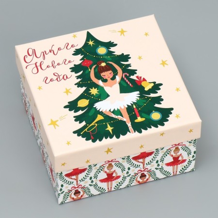 A set of New Year's gift boxes 10 in 1 "Nutcracker", 10 x 10 x 6 - 28 x 28 x 15 cm, New Year-19