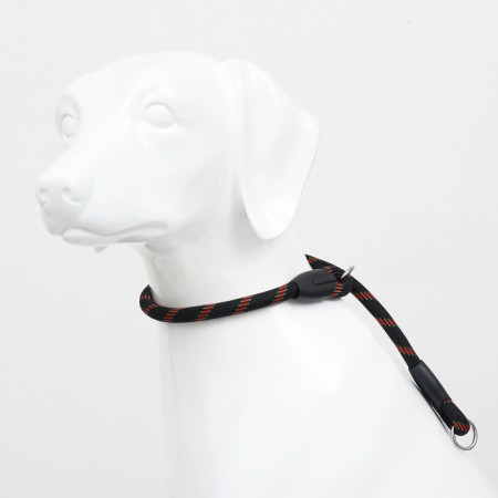 Collar - dog noisy, 1.2 x 60 cm, black and red-4