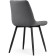 Chairs on the metal frame Chelsea Metal/velor, black/dark gray 50x60x80 cm