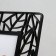Photo frame plastic 10x15 cm "leaves" black 18x23 cm