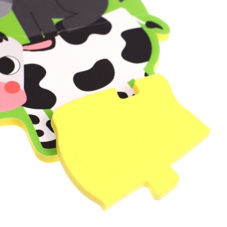 Soft puzzle for kids "Pyramid: Farm animals", 5 parts, crumb I-4