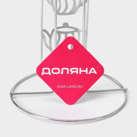 Board for paper towels of the share "Texta", 13.7 × 13.7 × 26, 3 cm, chromium color-3