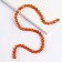 Beads made of natural stone "Cat Eye" set of 50 pcs., 1 pc. - 8 mm, orange