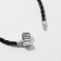 The basis for the bracelet "Bead", the color is black in silver, 20 cm
