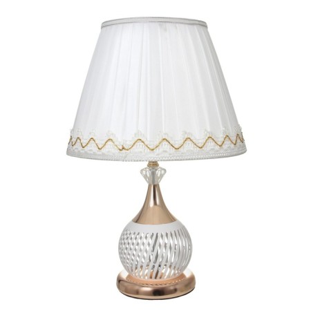 Table lamp 16434/1wt E27 40W white-gold 27.5x27.5x42 cm Risalux-8