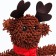 Soft toy for dogs "deer" with a squeak, 26 x 18 cm