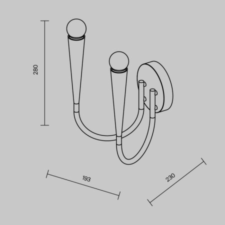 Bra Freya Fr5253WL-02N Branches, 193x230x290.7 mm, E14, 2x40W, Nickel color-12