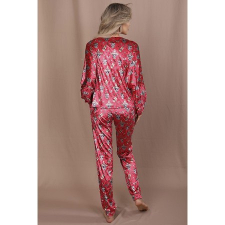 Female trousers, size 46, red color-5