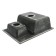 Curler for a kitchen made of stone Zein 190/Q4, 612x505 mm, rectangular, overflow, black color black