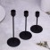 Set of candlesticks "Trio" 8x24; 8x19; 8x14cm