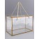 PET box with handles, gold, 30 x 15 x 20 cm
