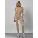Sports suit female, size 46, beige color