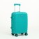 Small suitcase 20 "On a zipper, code lock, 4 wheels, turquoise color
