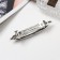 Clot-automatic machine "Rose" strip shine classic, 9.5 cm, silver