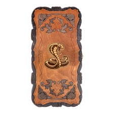 Wooden backgamber carved large 