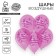 Shar Latex 12 "Happy Birthday, Beauty", Crystal, 5 pcs.