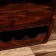 Barbali bottles stand 60x24x55 cm, Albezia tree, brown