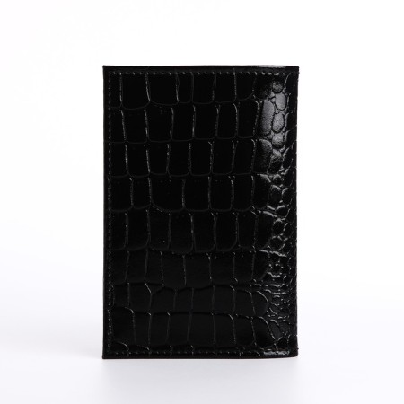 Textura passport cover, black color-1