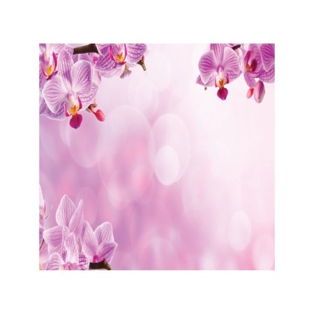 Organizer in a bath on suction cups "Cloud orchids", for storing toys and trifles, size 33x39 cm-1