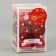 Set of balls plastic D-4 cm, 12 pcs "Melody" Ornament, Red