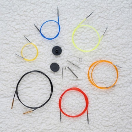 Set: cable 29 cm (50 cm), plugs and cable key KNITPRO, 10562-1