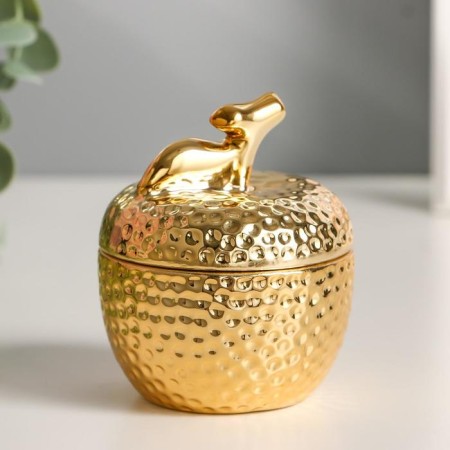 Coramics Coramics "Golden Apple" 8.5x7x7 cm-2
