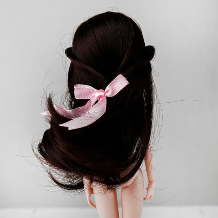 Hair for dolls "wavy with a tail" size is small, color 4a-2