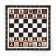 Demonstration chess 60 x 60 cm "Game time" on a magnetic board, 32 pcs, black