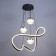 Lamp with PDD "Fiora" LED 140W 3000-6000K Black 49x49x15-115 cm