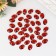 Decor for creativity Plastic "Rhil Obv. Red" set 34 pcs 1.2x1.4 cm