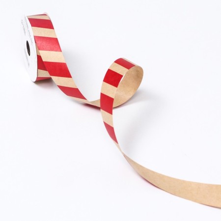 Ribbon for decor and gifts Kraft "Strips" 2cm x 5 m-2