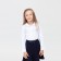 School blouse for a girl, white color, height 158