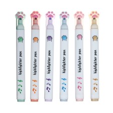 A set of markers-textbooks of 6 colors, 