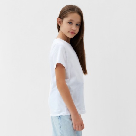 T -shirt Children's Minaku, white color, height 122 cm-4