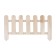Decorative fence, 45 × 110 cm, 1 section, wood, "double bevels", Greengo