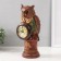 Polystone souvenir with clinics "Eagle in a green jacket on the column" 15x12.5x32 cm