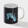 Mug - chameleon ceramic shade "The mysterious fox", 350 ml, white color