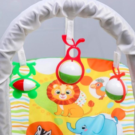 Shakelong - a rocking chair for newborns "Africa", game arc, toys mix-1