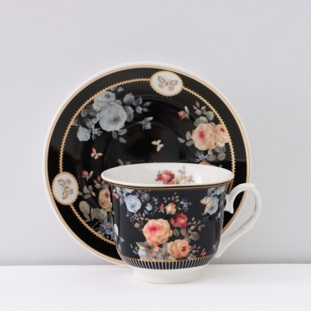 Tea service ceramic "cobalt", 12 items: 6 cups 200 ml, 6 saucer d = 13.5 cm-2