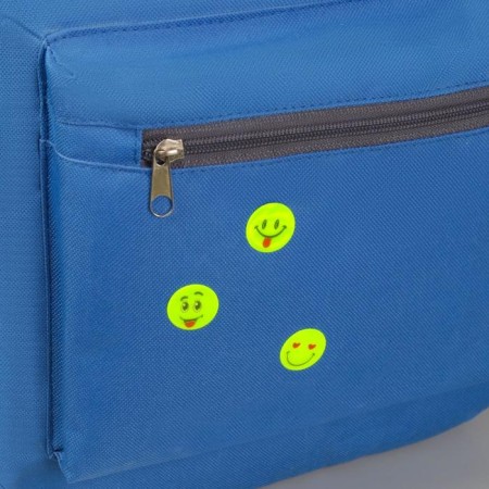 Reflective stickers "smiles", d = 2 cm, 16 pcs on the sheet, color yellow color-1