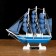 Souvenir small “Askold” souvenir ship, blue sides with strip, blue sails, 23.5 × 4.5 × 23 cm